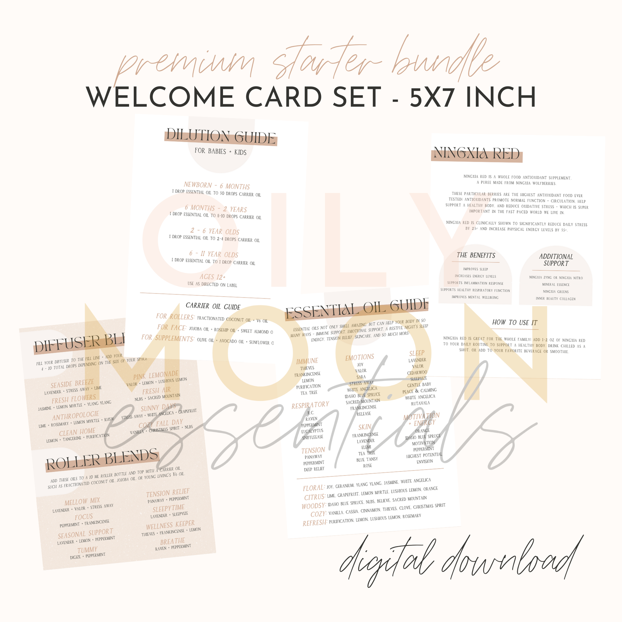 New Customer - Welcome Card Set - 5x7 inch | Digital Download - Image 3