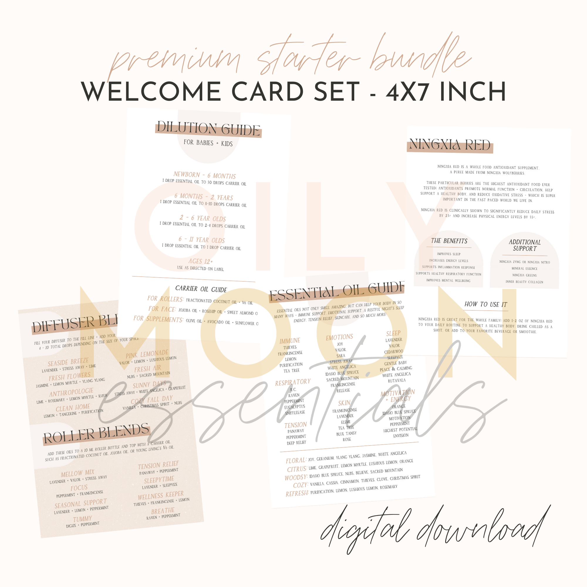 New Customer - Welcome Card Set - 4x6 inch | Digital Download - Image 3