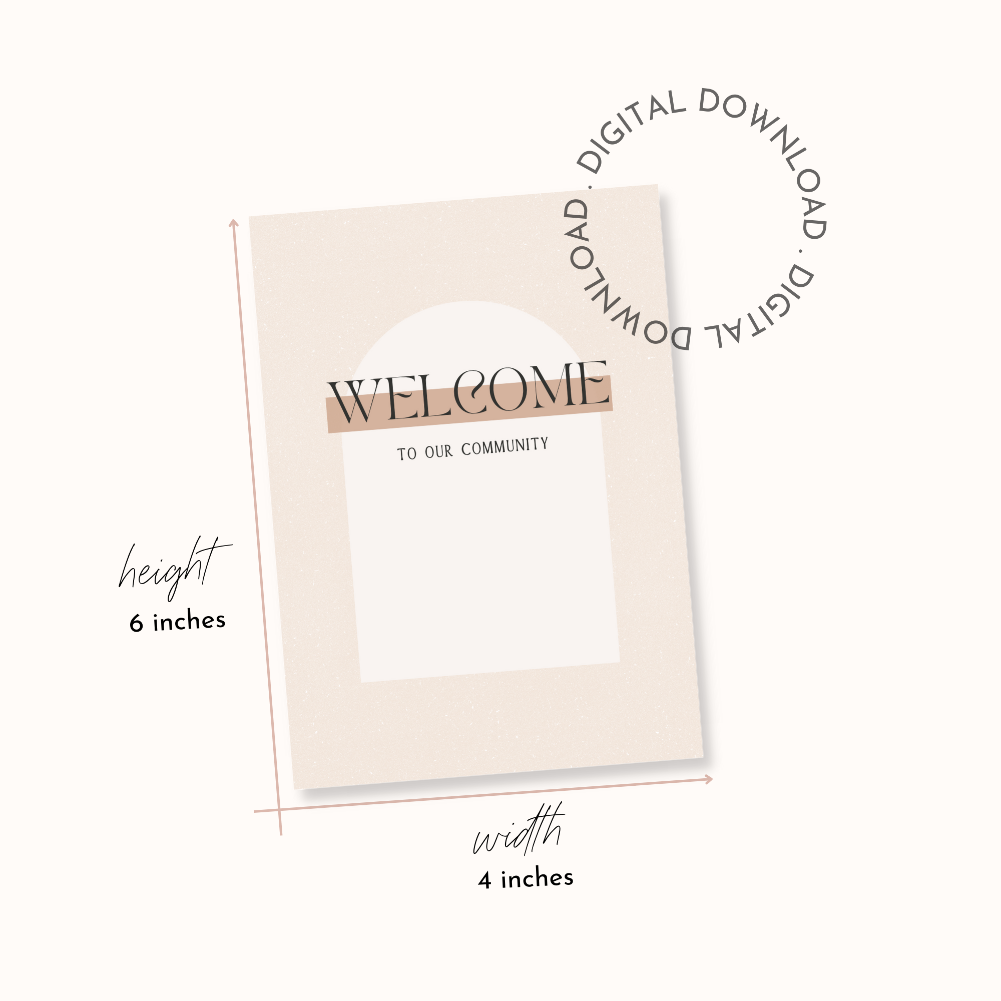 New Customer - Welcome Card Set - 4x6 inch | Digital Download - Image 5