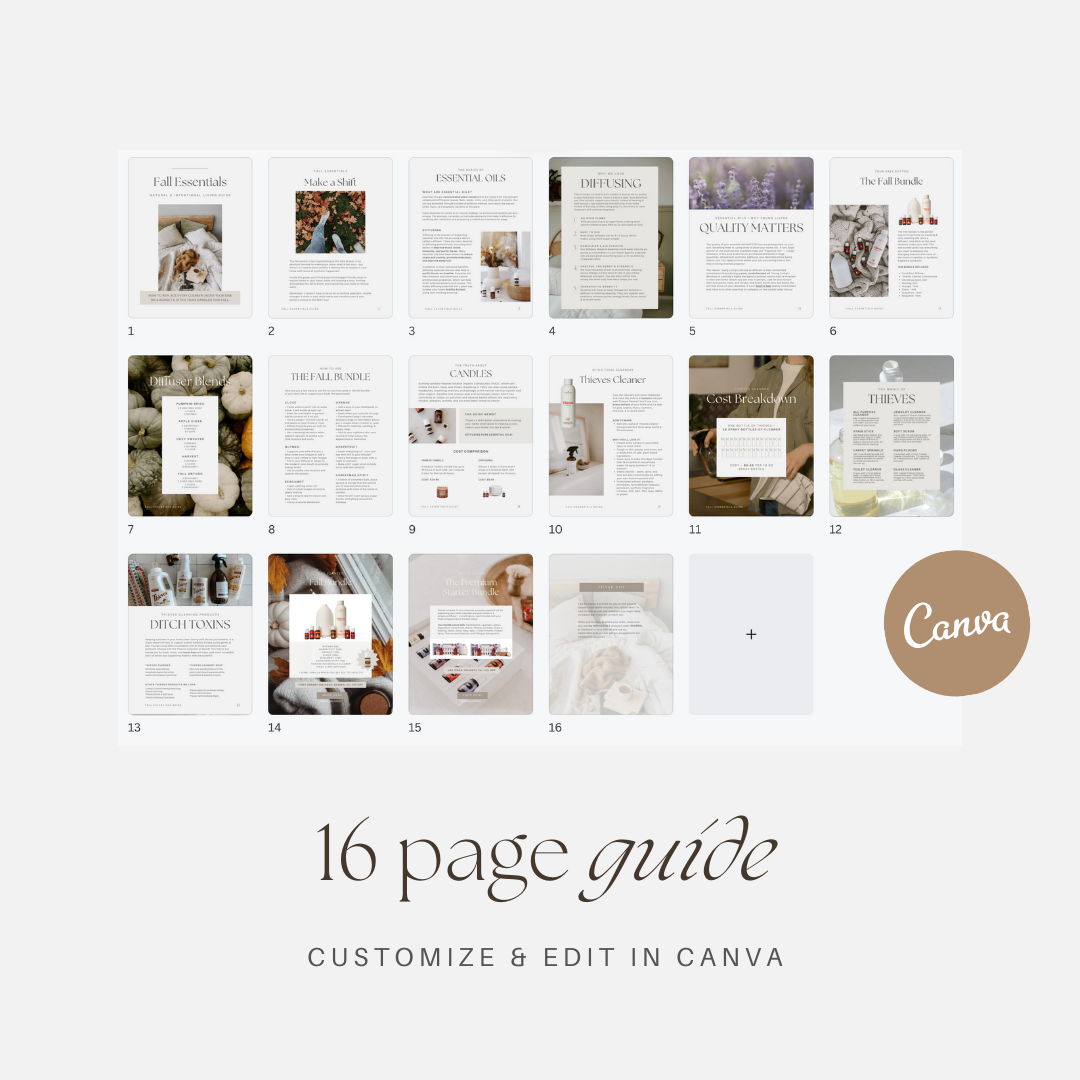 Fall Essentials Guide | Editable Canva Template | Digital Download - Image 3